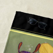 Weedy Seadragon mit Orchids Strandtuch (Beispiel)