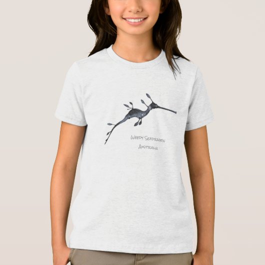 Weedy Seadragon Tri-Blend Shirt (Vorderseite)