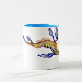 Weedy Seadragon Zweifarbige Tasse (Mittel)