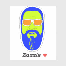 Weeeuuu-Gesichtsaufkleber Aufkleber