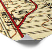 Weehawken, Gewerkschaft City & West New York Map ( Poster (Ecke)