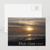 Weekapaug Rhode Island Postkarte (Vorne/Hinten)