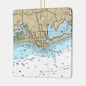 Weekapaug RI Chart Keramikornament (Links)