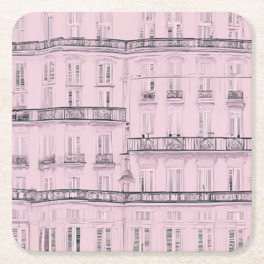 Weekend a Paris  Rechteckiger Pappuntersetzer (Vorderseite)