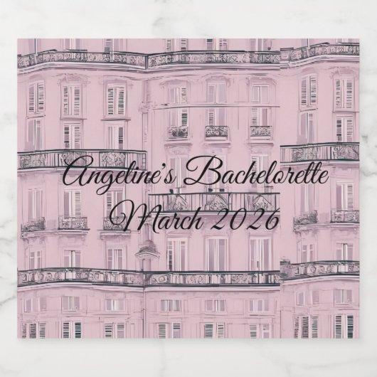 Weekend a Paris Schaumweinetikett (Einzelnes Label)