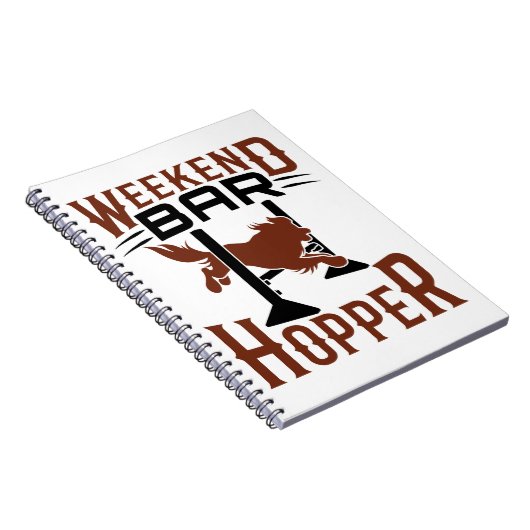 Weekend Bar Hopper Agility Dog Trainer Besitzer Notizblock (Rechte Seite)