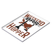 Weekend Bar Hopper Agility Dog Trainer Besitzer Notizblock (Linke Seite)