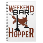 Weekend Bar Hopper Agility Dog Trainer Besitzer Notizblock (Vorderseite)