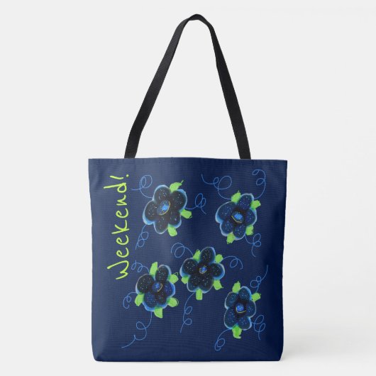 Weekend Blue Floral Bag Tasche (Vorderseite)