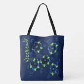 Weekend Blue Floral Bag Tasche (Rückseite)