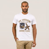 "Weekend Bourbon and Cigar Forecast Graphic T-Shir T-Shirt (Vorne ganz)