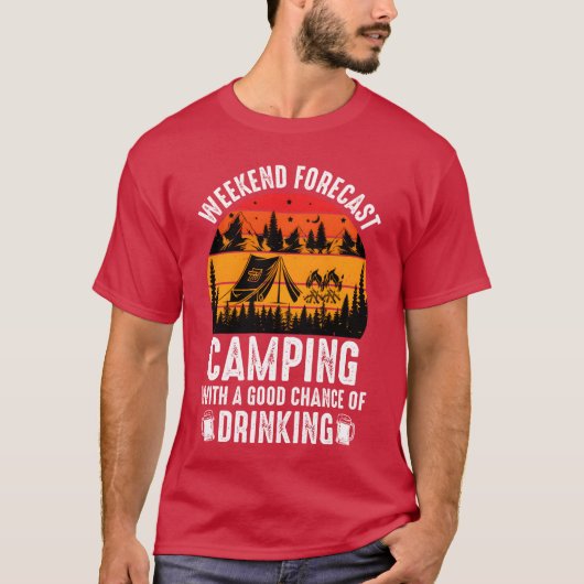 Weekend camping friend T-Shirt (Vorderseite)