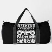 WEEKEND FORCAST FARMING WITH A CHACE OF DRINKING DUFFLE BAG (Rückseite)
