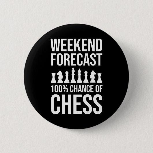 Weekend Forecast - 100% Chance of Chess Button (Vorderseite)