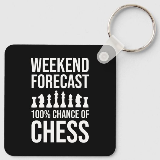 Weekend Forecast - 100% Chance of Chess Schlüsselanhänger (Rückseite)