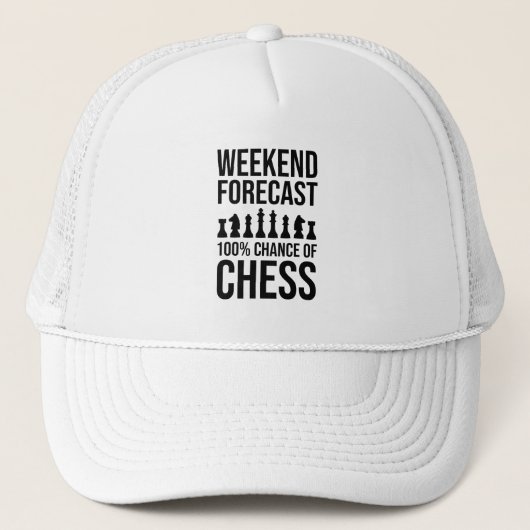 Weekend Forecast - 100% Chance of Chess Truckerkappe (Vorderseite)
