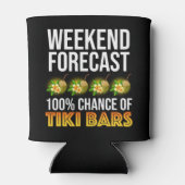 Weekend Forecast - 100% Chance of Tiki Bars Dosenkühler (Rückseite)