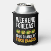Weekend Forecast - 100% Chance of Tiki Bars Dosenkühler (Kanne Rückseite)