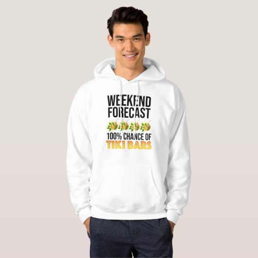 Weekend Forecast - 100% Chance of Tiki Bars Hoodie (Vorne ganz)