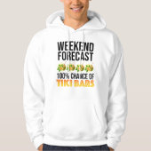 Weekend Forecast - 100% Chance of Tiki Bars Hoodie (Vorderseite)