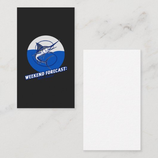 Weekend Forecast  100% Chance  Visitenkarte (Vorne/Hinten)