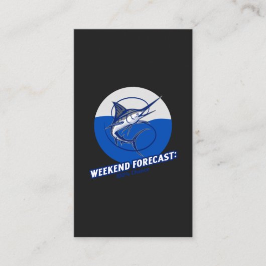 Weekend Forecast  100% Chance  Visitenkarte (Vorderseite)