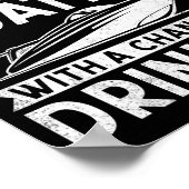 Weekend Forecast Boating With A Chance Of Drinking Poster (Ecke)