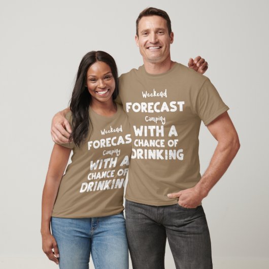 Weekend Forecast Camping With A retro T-Shirt (Unisex)