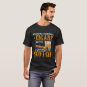 Weekend Forecast Cigars Scotch Cigar Whiskey für D T-Shirt (Vorne ganz)