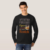 Weekend Forecast Cigars und Scotkey Whiskey Bourbo T-Shirt (Vorne ganz)