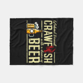 Weekend Forecast Crawfish Beer Funny Crayfish Dad Fleecedecke (Vorderseite (Horizontal))