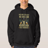 Weekend Forecast Deer Hunting Funny Hunter Hoodie (Vorderseite)