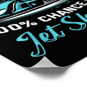 Weekend Forecast Jet Skiing Funny Jet Ski  Poster (Ecke)