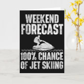 Weekend Forecast Jet Skiing - Jet Ski Lover Vacati Karte (Gelbe Blume)