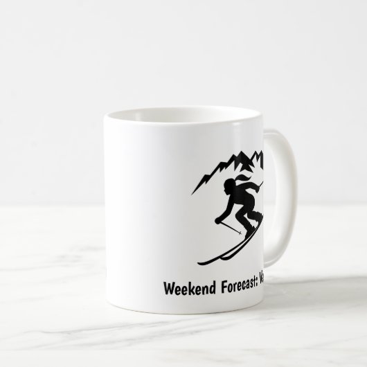 "Weekend Forecast: Vertical" Kaffeetasse (VorderseiteRechts)