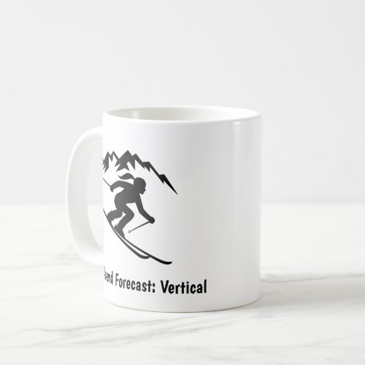 "Weekend Forecast: Vertical" Kaffeetasse (Vorderseite Links)