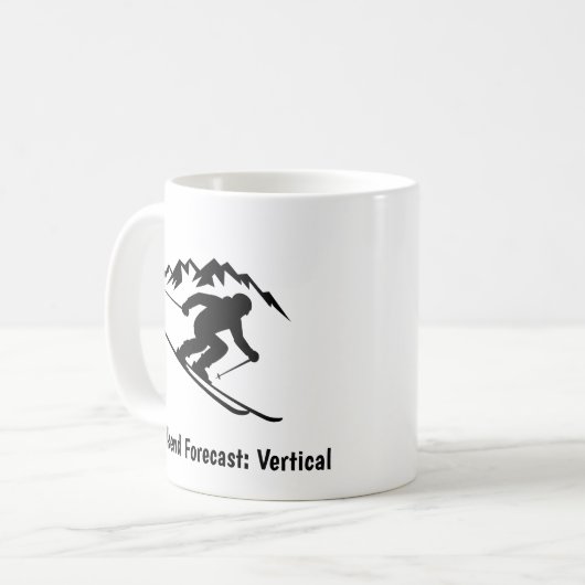 "Weekend Forecast: Vertical" Kaffeetasse (Vorderseite Links)