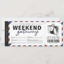 Weekend Gabe Ticket Voucher Einladung