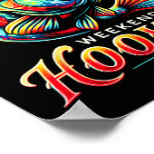 Weekend Hookerr Funny Fish Vater Liebe Fischerei V Poster (Ecke)
