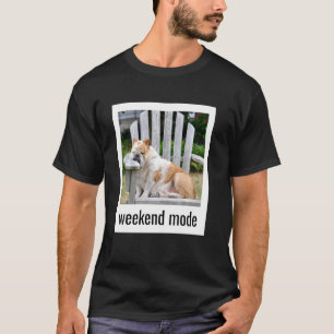 Weekend Mode English Bulldog Funny Lazy Dog Besitz T-Shirt