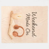 Weekend mode on Fleece Blanket (Vorderseite (Horizontal))