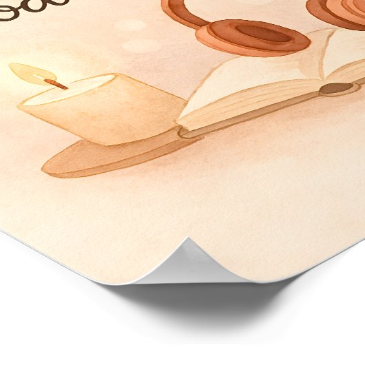 Weekend Mode On | Relaxing Artwork Poster (Ecke)