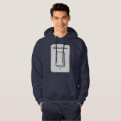 Weekend Mode Toggle Minimal UI Design Hoodie (Vorne ganz)