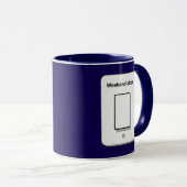 Weekend Mode Toggle Minimal UI Design Tasse (VorderseiteRechts)