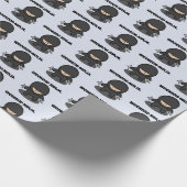 Weekend Ninja Funny Niedlich Japan Cartoon Geschenkpapier (Ecke)