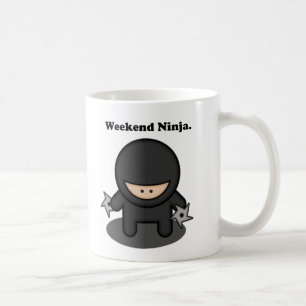 Weekend Ninja Funny Niedlich Japan Cartoon Kaffeetasse