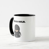 Weekend Ninja Funny Niedlich Japan Cartoon Tasse (Vorderseite Links)