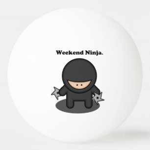 Weekend Ninja Funny Niedlich Japan Cartoon Tischtennisball