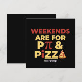 Weekend Pi Day & Pizza Party Math Lover Foodie Fun Einladung (Vorne/Hinten)