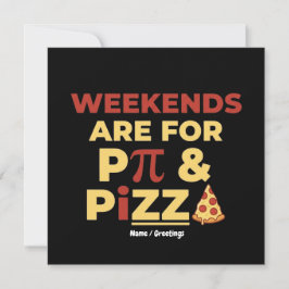 Weekend Pi Day & Pizza Party Math Lover Foodie Fun Einladung